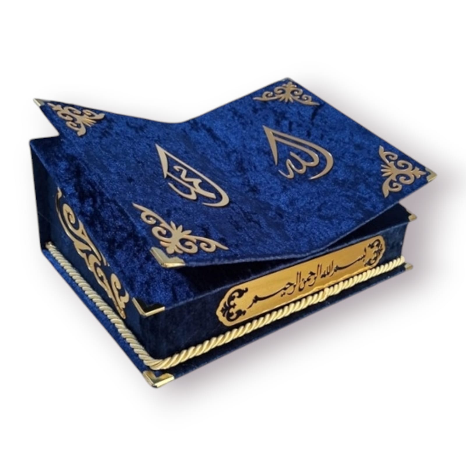 MKT KADİFE RAHLELİ KURAN LACİVERT OMR