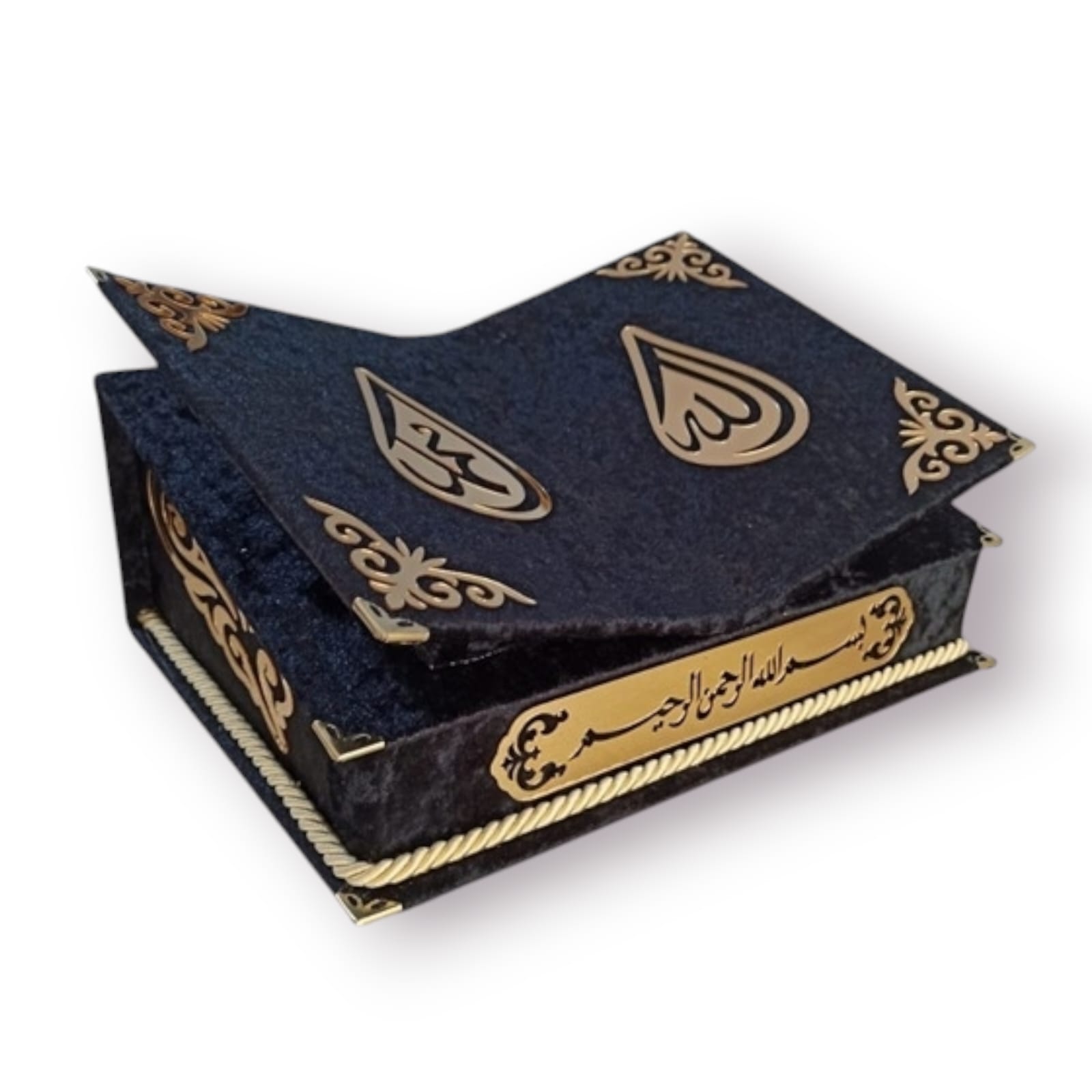 MKT KADİFE RAHLELİ KURAN SİYAH OMR