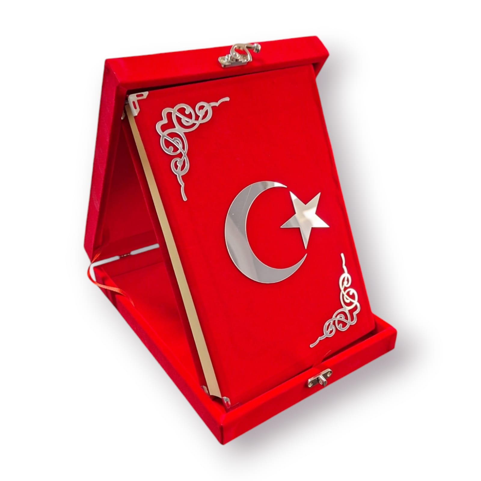 MKT PLAKET GÖRÜNÜMLÜ ORTA BOY KURAN KIRMIZI OMR