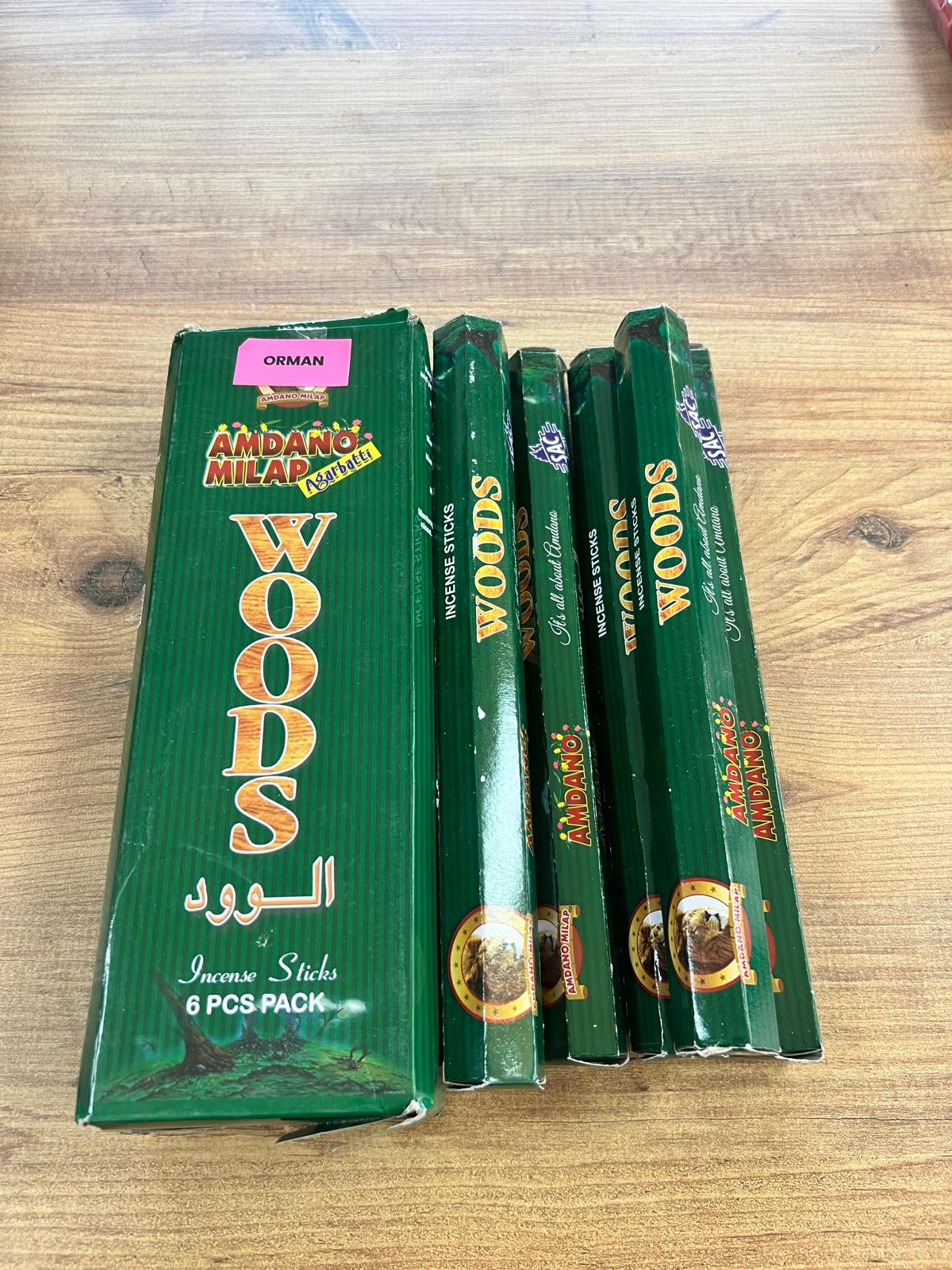 HEGZAGON TÜTSÜ WOODS (BİR PAKETTE 6 HELEGON)