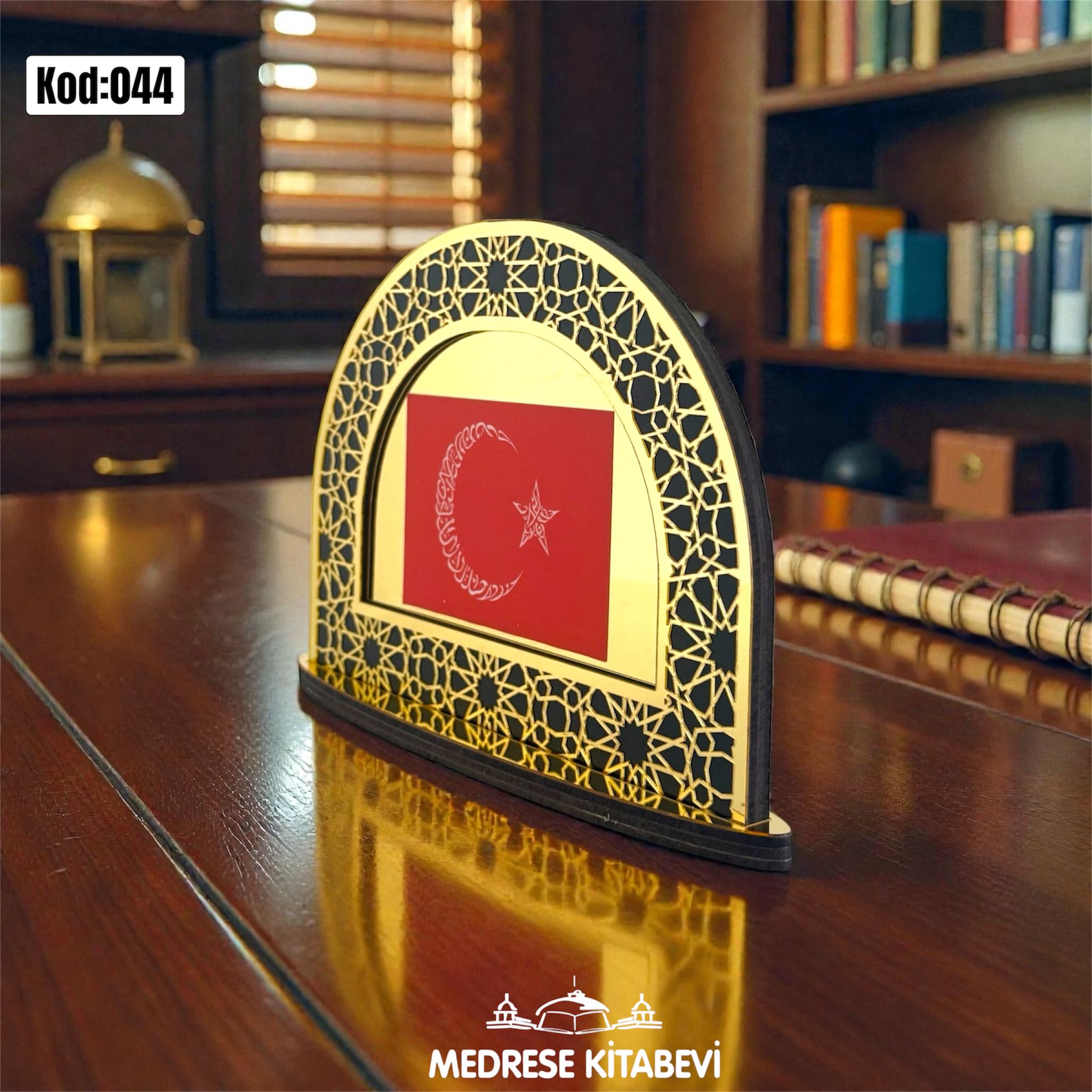 KRS KELİME-İ TEVHİDLİ TÜRK BAYRAĞI KOD:044