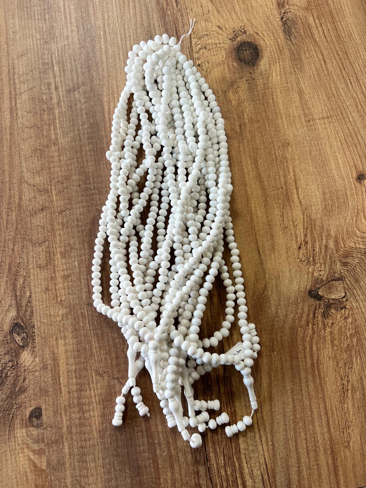 OZL TESBİH 10 MM BEYAZ KOD 121  DESTE