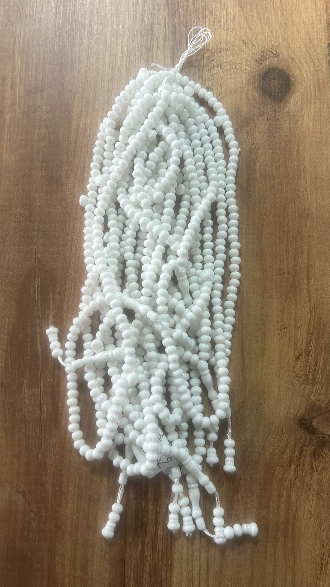 OZL TESBİH 8 MM GRİMSİ BEYAZ DESTE