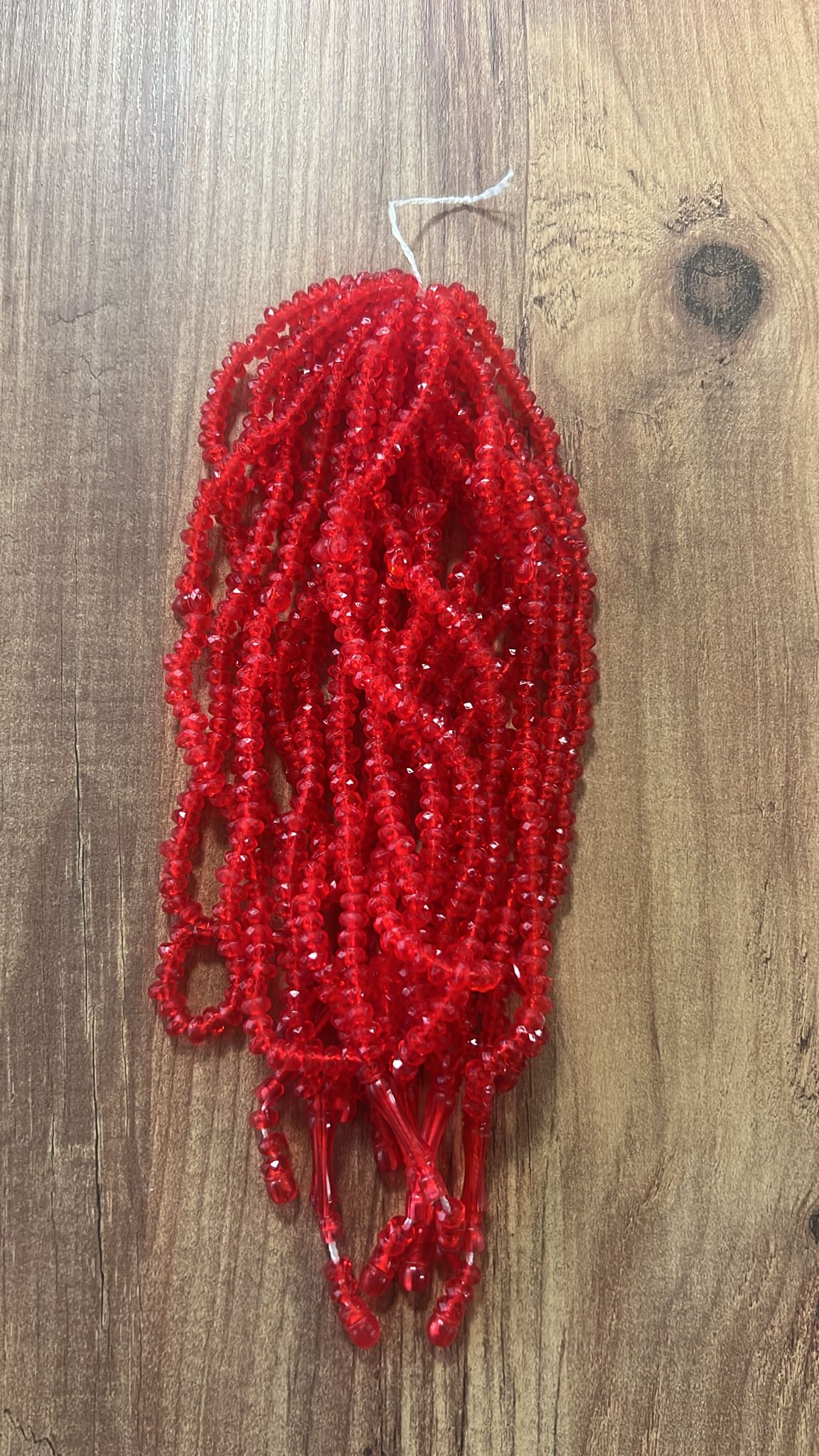 OZL KRİSTAL TESBİH KIRMIZI KOD 154 DESTE