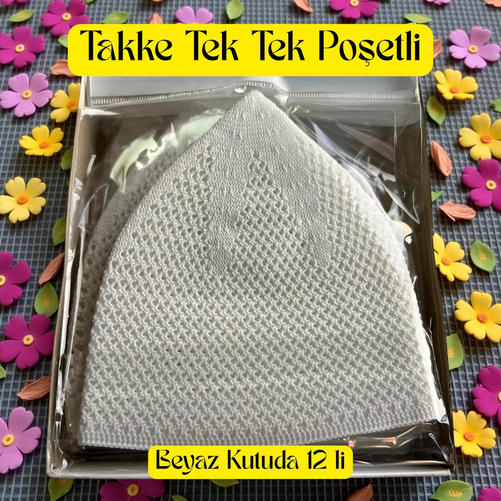 İR TAKKE BEYAZ KUTUDA 12 Lİ