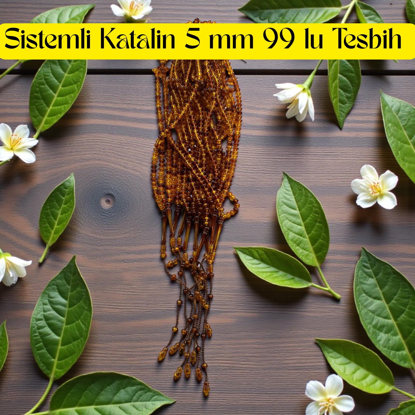İR TESBİH 99 5 MM SİSTEMLİ KATALIN (DESTE) 