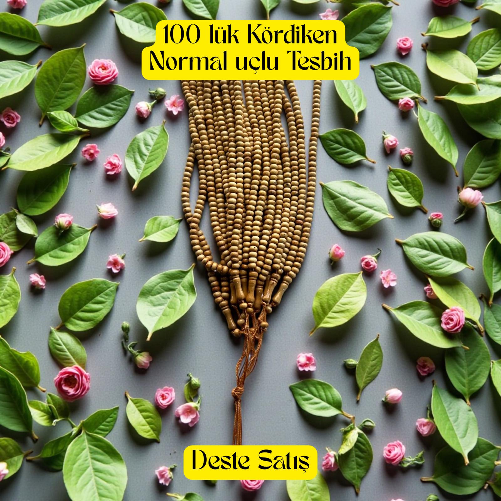 İR TESBİH 100 LÜK KÖRDİKEN NORMAL UÇLU (DESTE) 