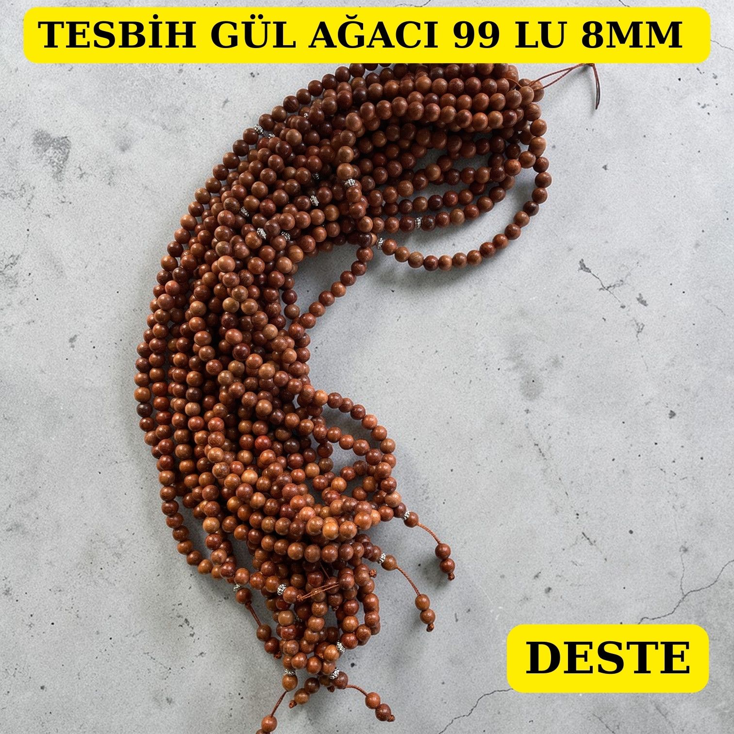 DRG TESBİH GÜL AĞACI 99 LU 8MM DESTE