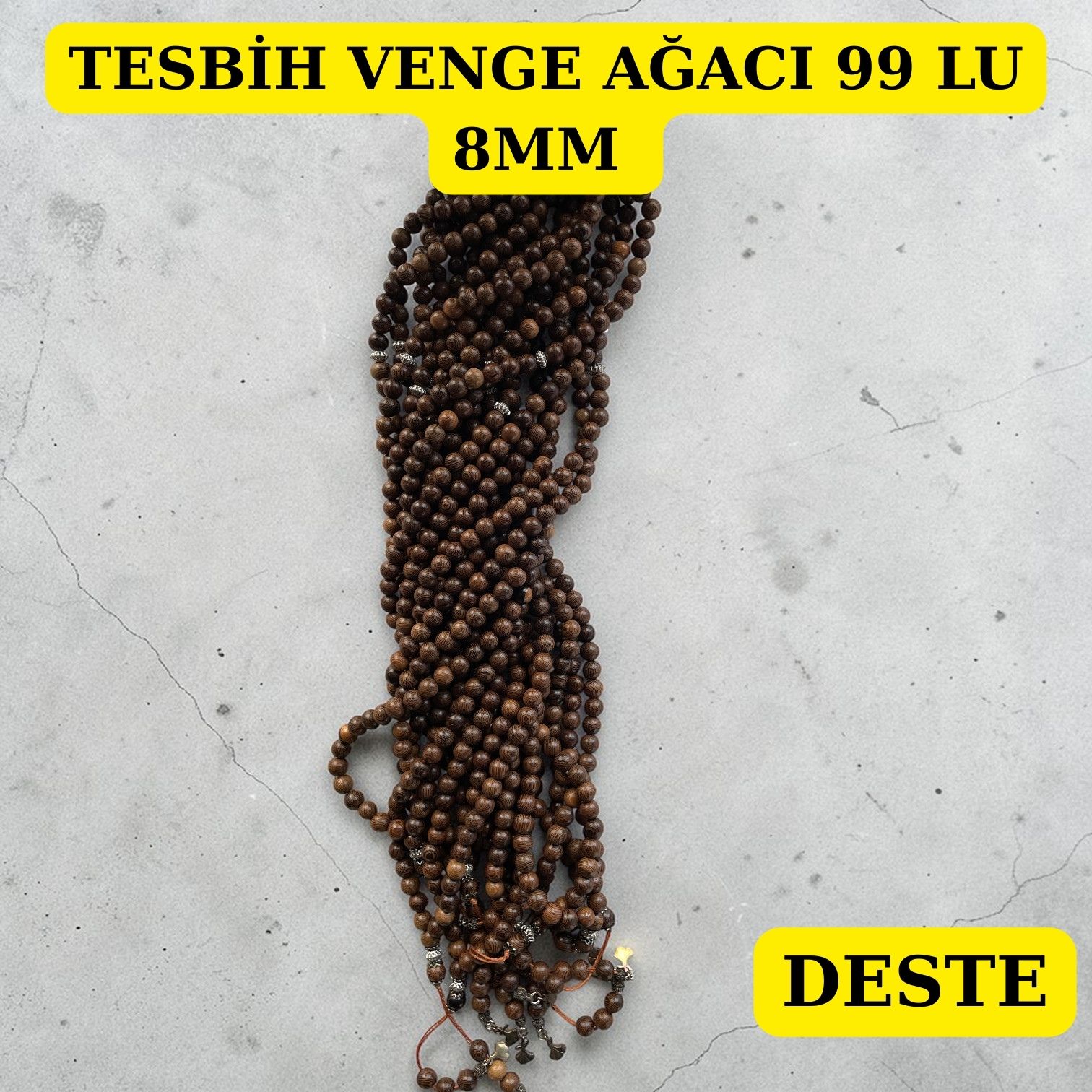 DRG TESBİH VENGE AĞACI 99 LU 8MM DESTE