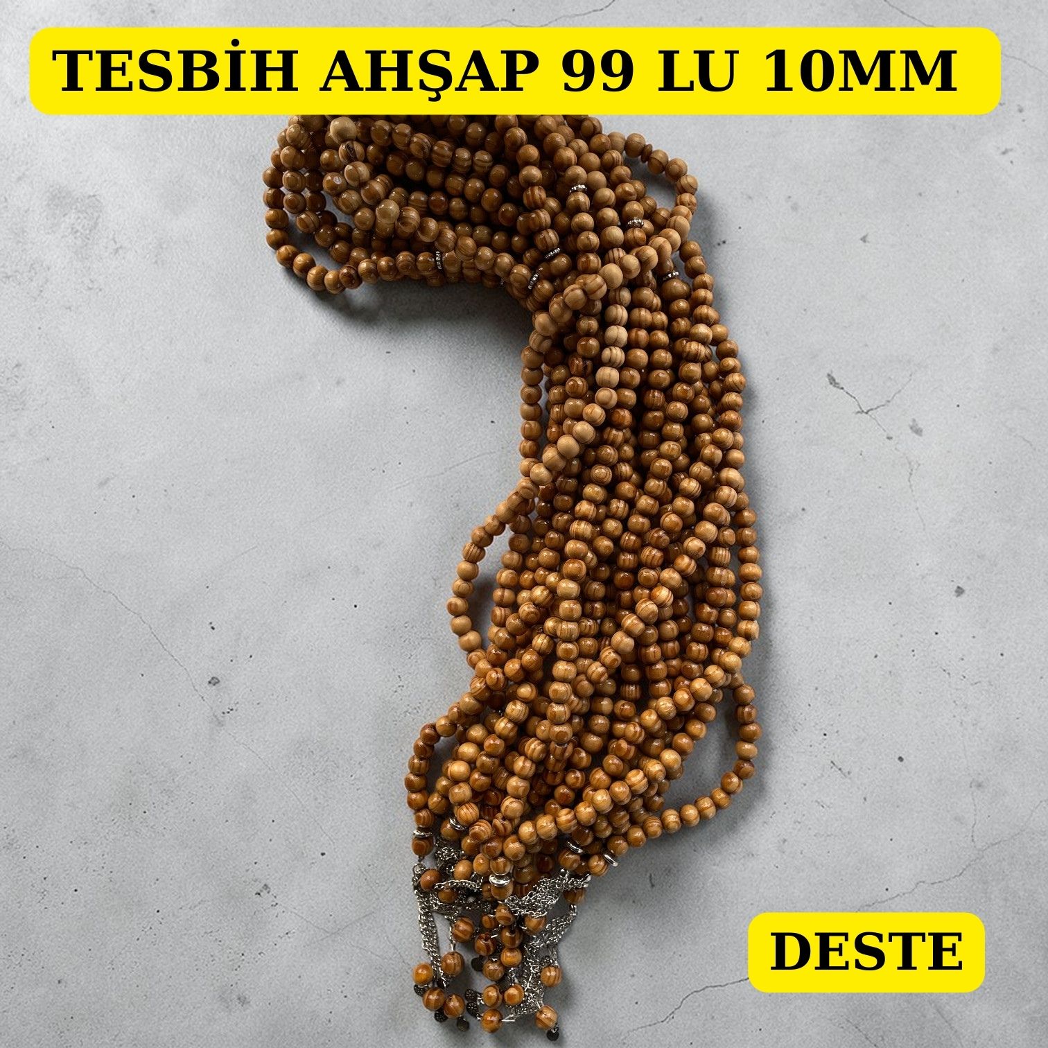 DRG TESBİH AHŞAP 99 LU 10MM DESTE