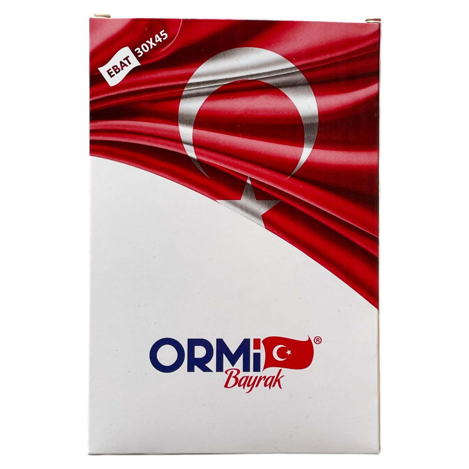 ORMİ 30X45 CM ALPAKA KUMAŞ TÜRK BAYRAĞI