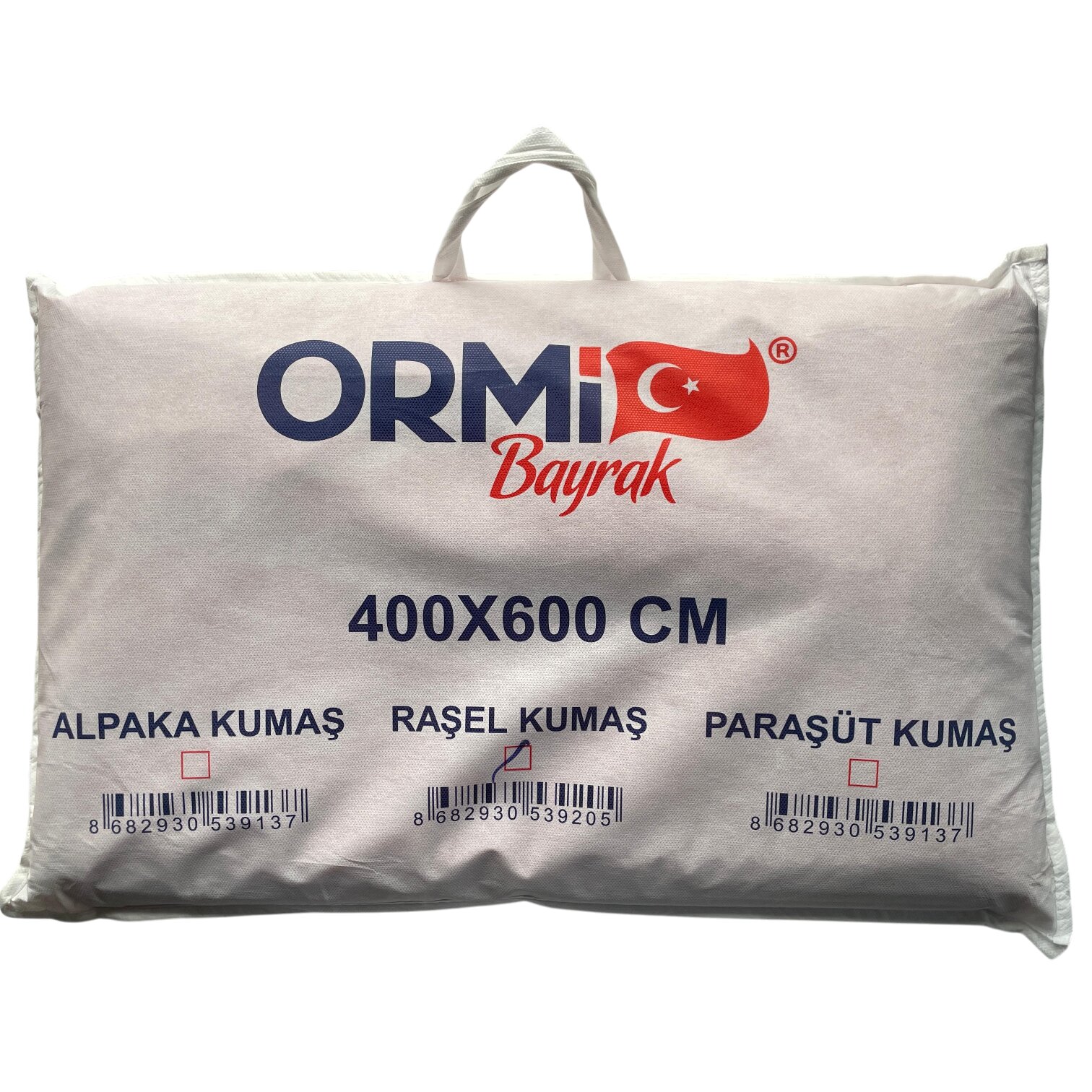 ORMİ 400X600 CM TAŞIMA ÇANTALI RAŞEL  KUMAŞ TÜRK BAYRAĞI