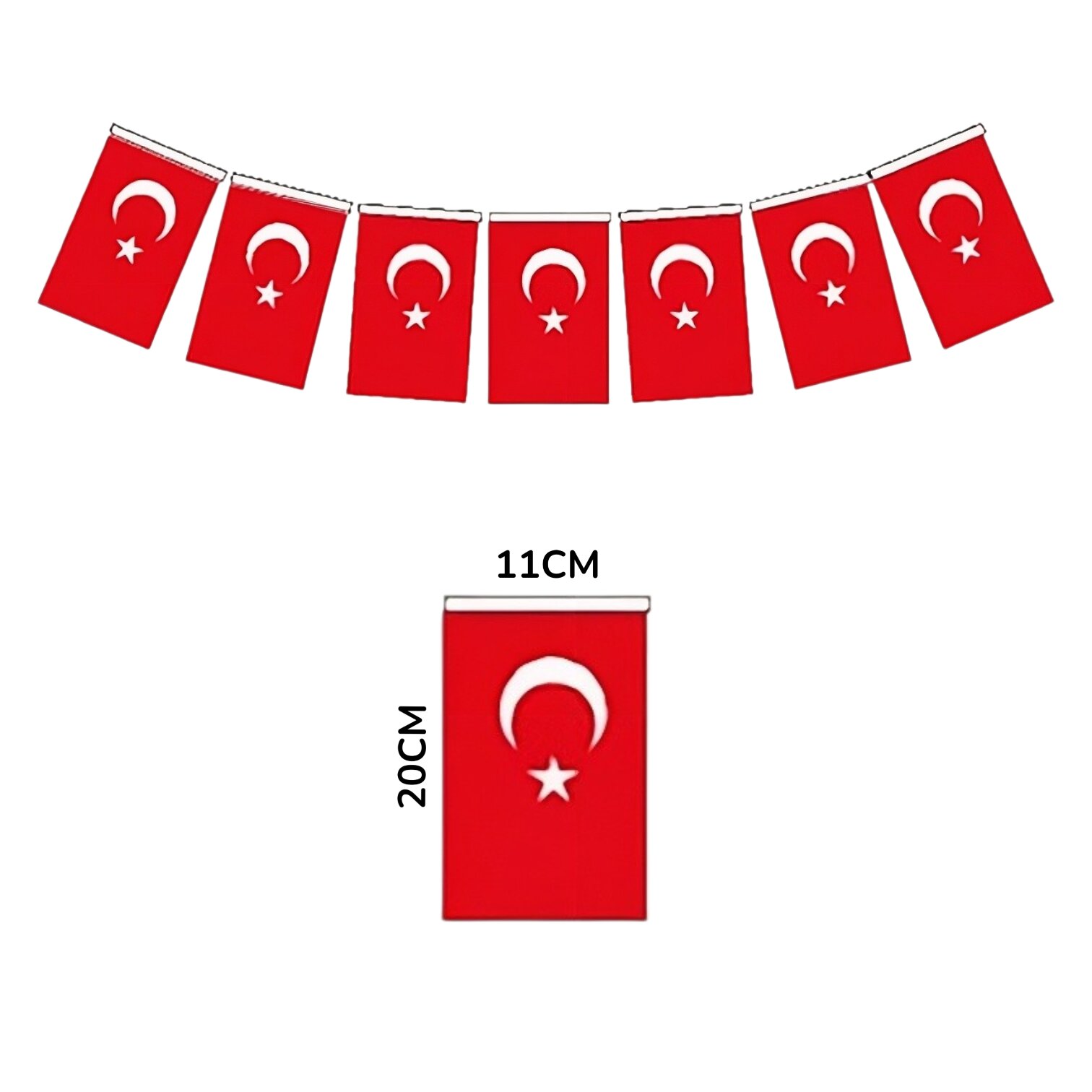 ORMİ BÜYÜK İPLİ BAYRAK 40 LI