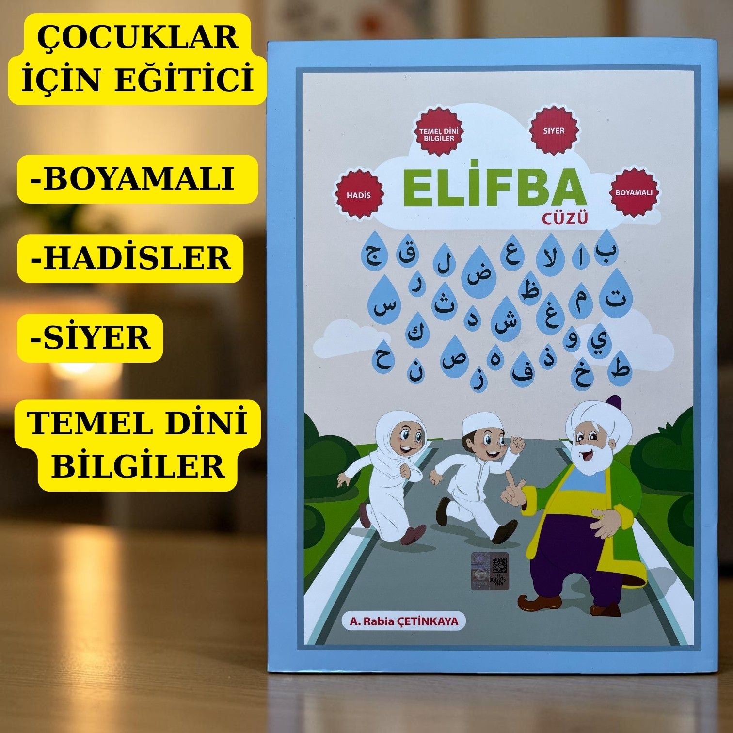 ÇOCUKLAR İÇİN EĞİTİCİ BOYAMALI ELİFBA CÜZÜ(TEMEL DİNİ BİLGİLER SİYER HADİSLER)