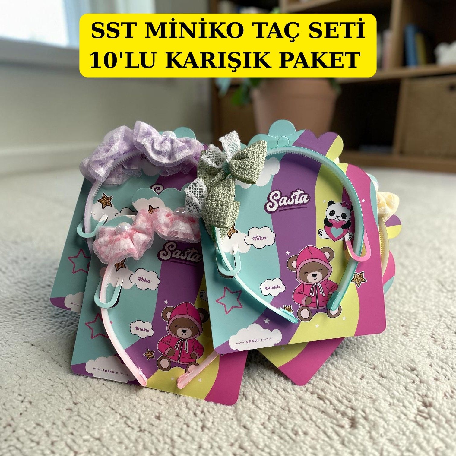 SST MİNİKO TAÇ SETİ 10'LU KARIŞIK PAKET 