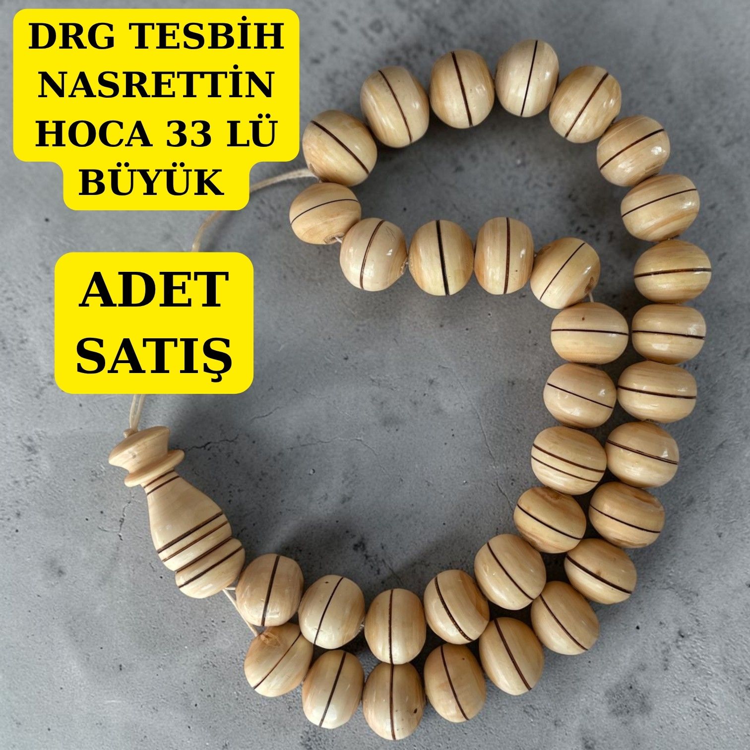 DRG TESBİH NASRETTİN HOCA 33 LÜ BÜYÜK ADET SATIŞ