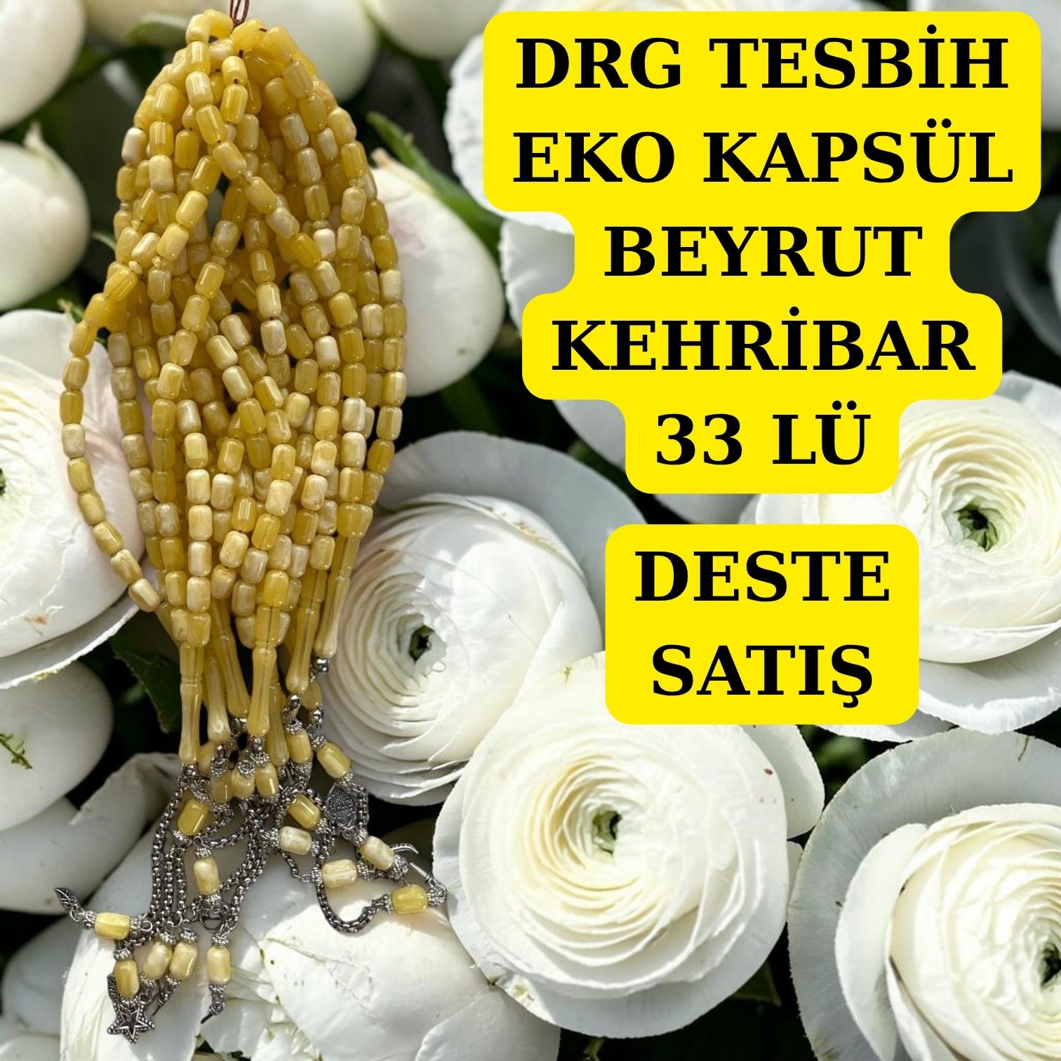 DRG TESBİH EKO KAPSÜL BEYRUT KEHRİBAR 33 LÜ DESTE