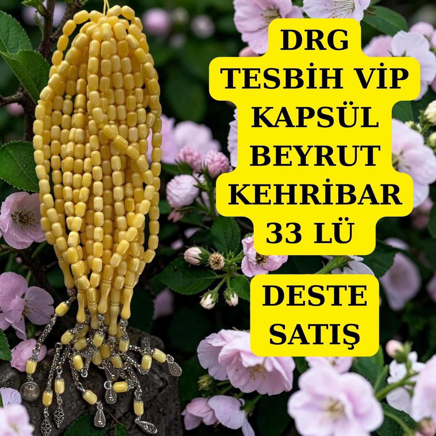 DRG TESBİH VİP KAPSÜL BEYRUT KEHRİBAR 33 LÜ DESTE