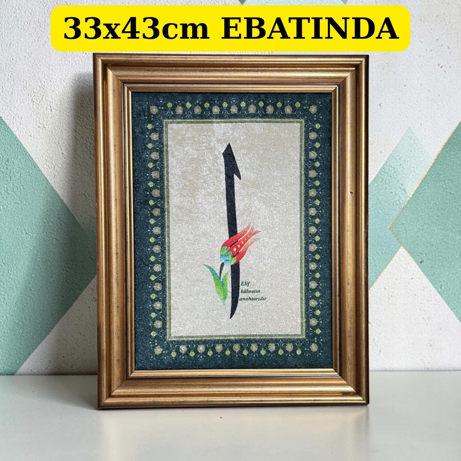 TBL ELİF KADİFE TABLO 12'Lİ 33X43