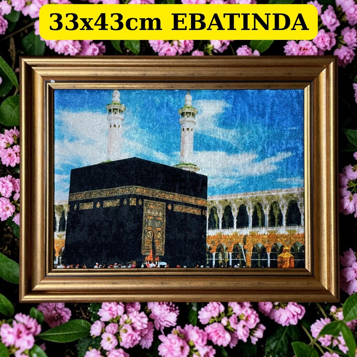 TBL MEKKE KADİFE TABLO 12'Lİ 33X43