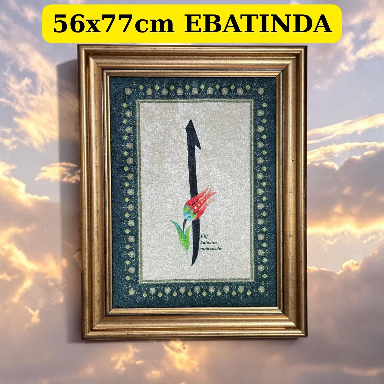 TBL ELİF KADİFE TABLO 6'LI 56X77