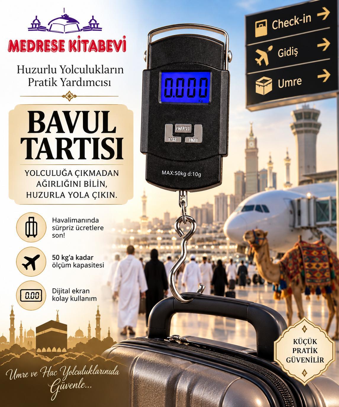 50 KG'LIK DİKDÖRTGEN BAVUL TARTISI 