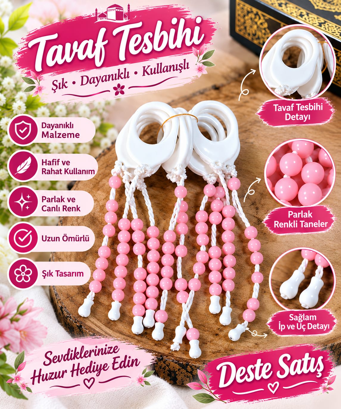 BRZ TAVAF TESBİHİ DESTE SATIŞ 