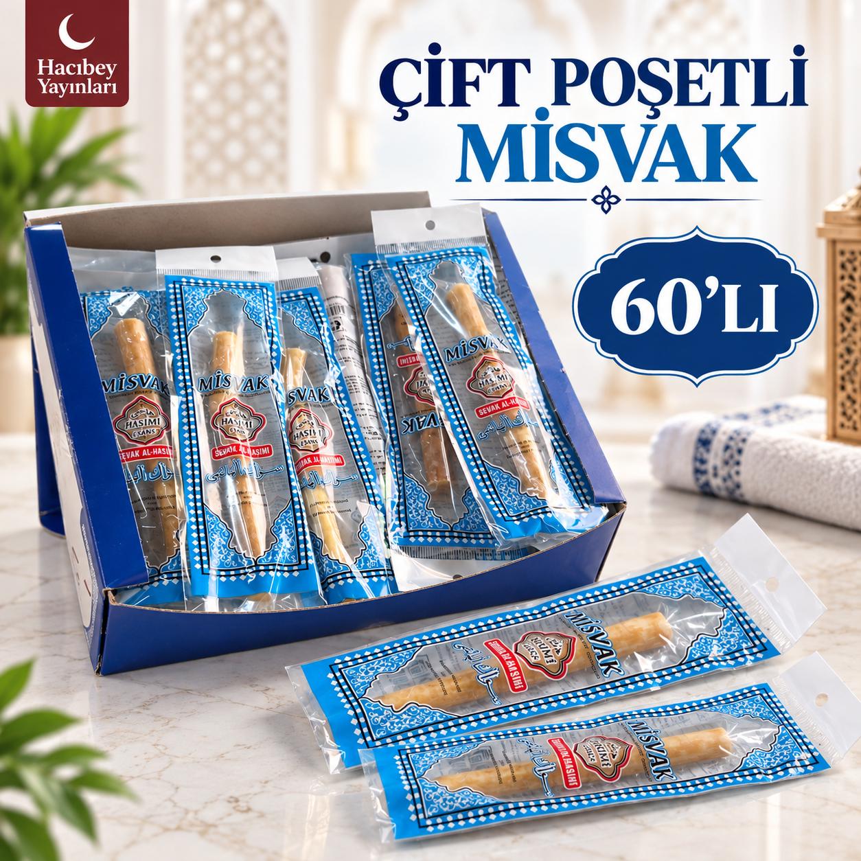 ŞM HAŞİMİ MİSVAK ÇİFT POŞET 60 LI