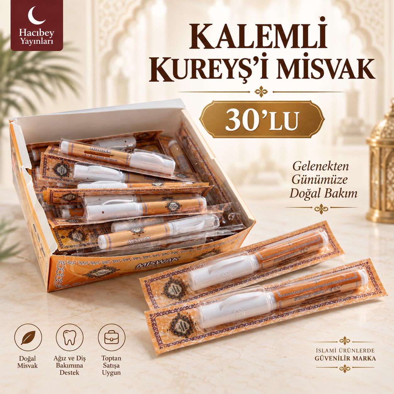 ŞM KUREYŞİ MİSVAK KALEMLİ 30 LU