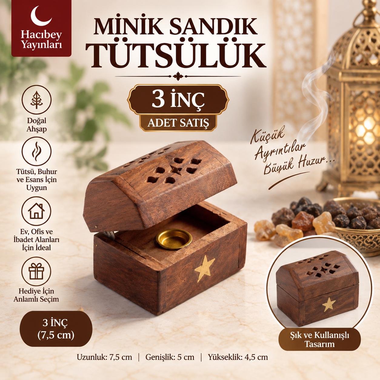 ŞM MİNİK SANDIK TÜTSÜLÜK 3 İNÇ (ADET SATIŞ)