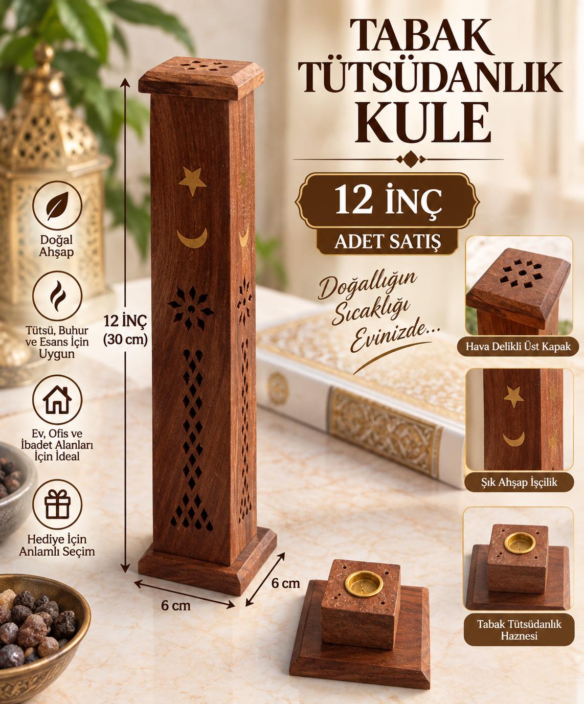 ŞM TABAK TÜTSÜDANLIK KULE 12 İNÇ (ADET SATIŞ)