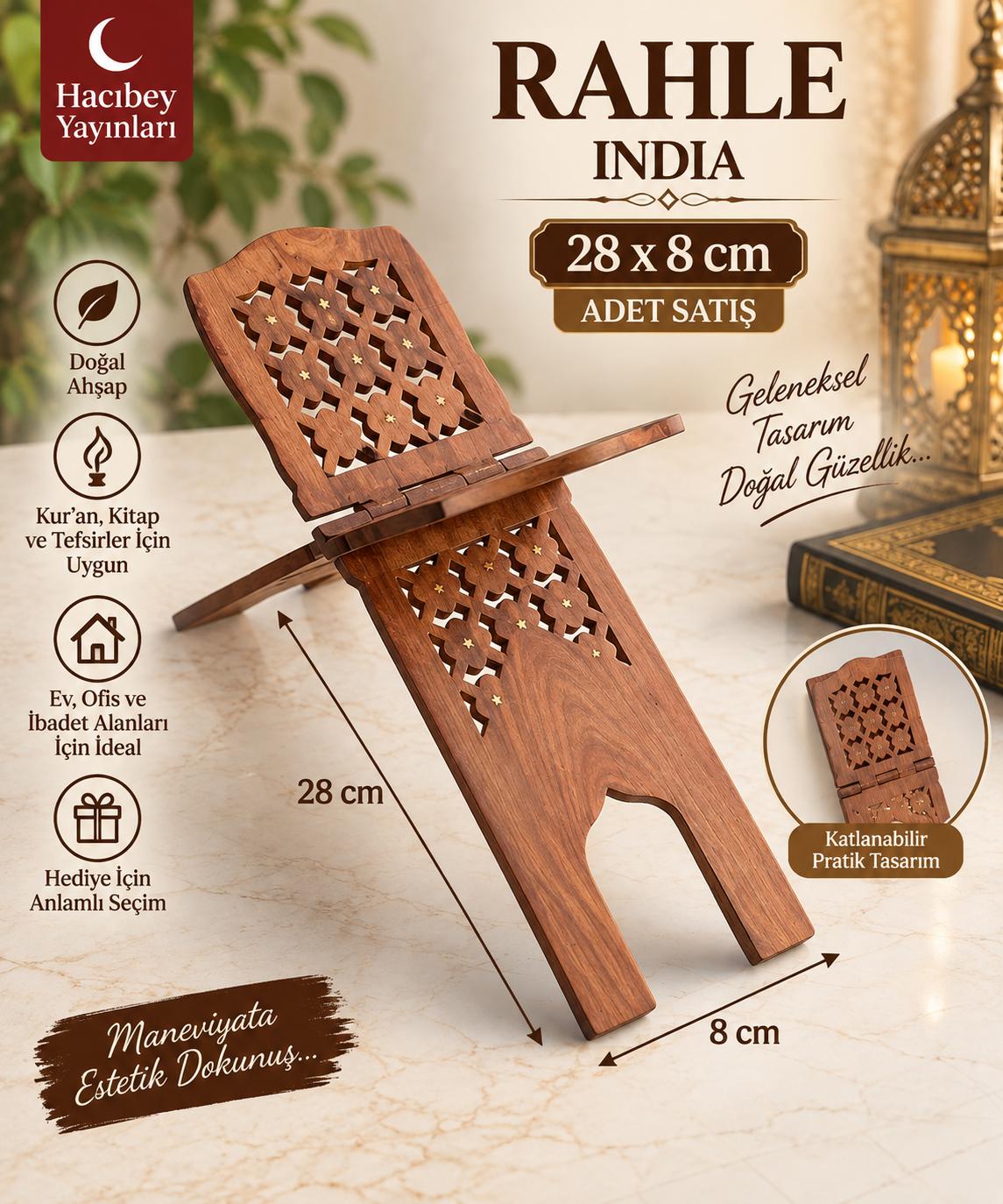 ŞM RAHLE INDIA 28X8 CM ADET SATIŞ