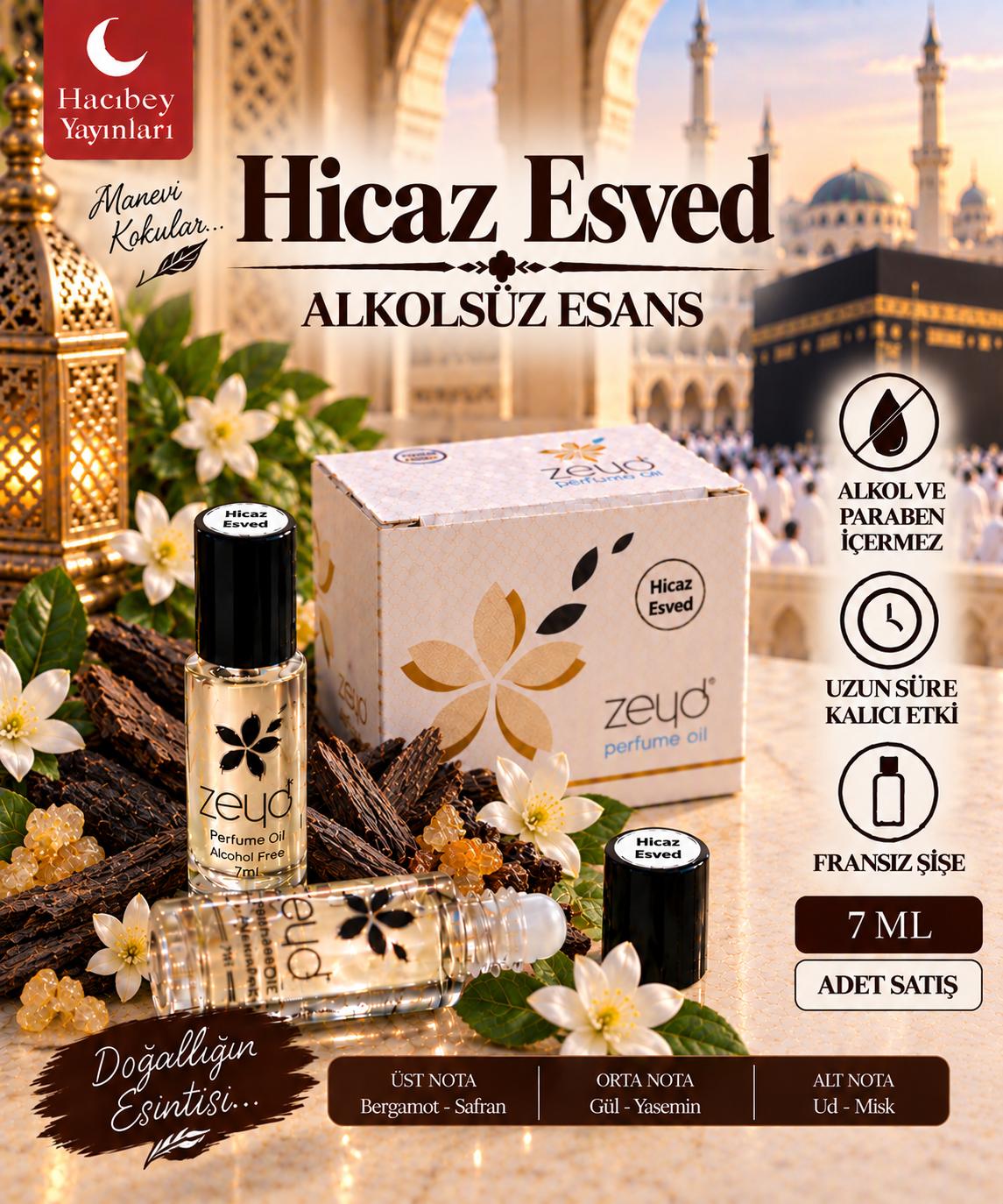 ZEYD ESANS 7 ML HİCAZ ESVED 12 Lİ
