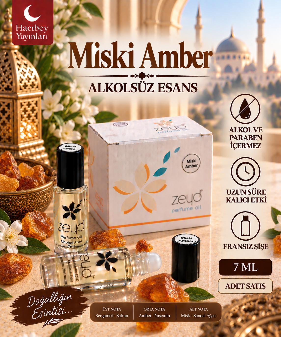 ZEYD ESANS 7 ML MİSK-İ AMBER 12 Lİ