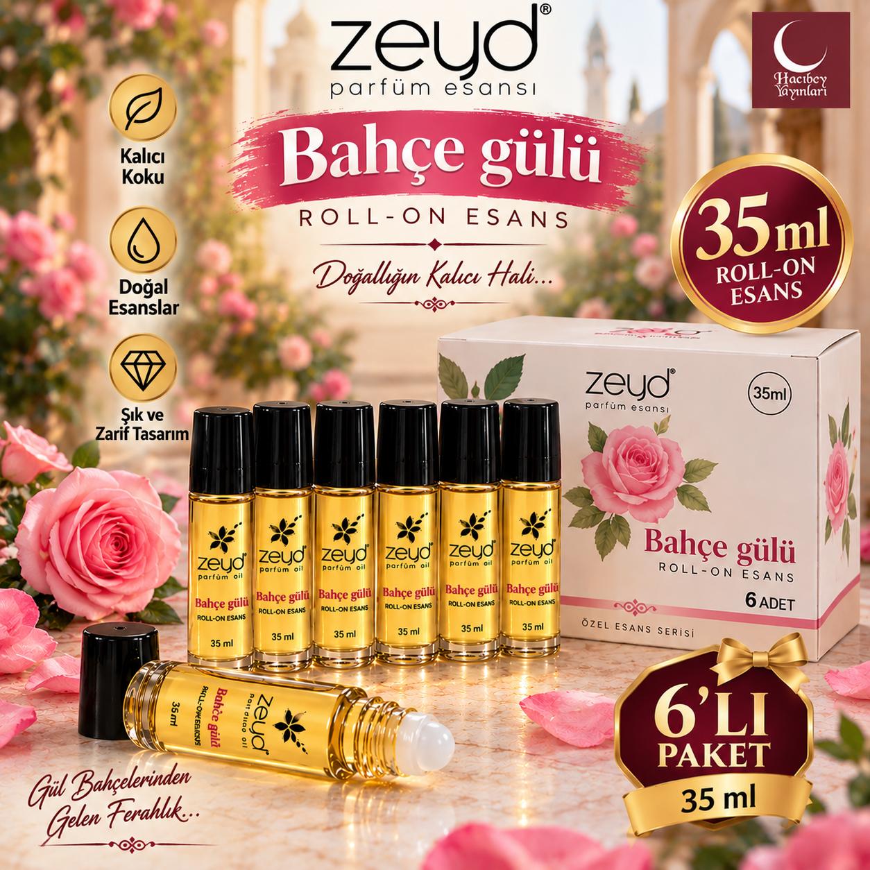 ZEYD ESANS 35 ML BAHÇE GÜLÜ 6 LI