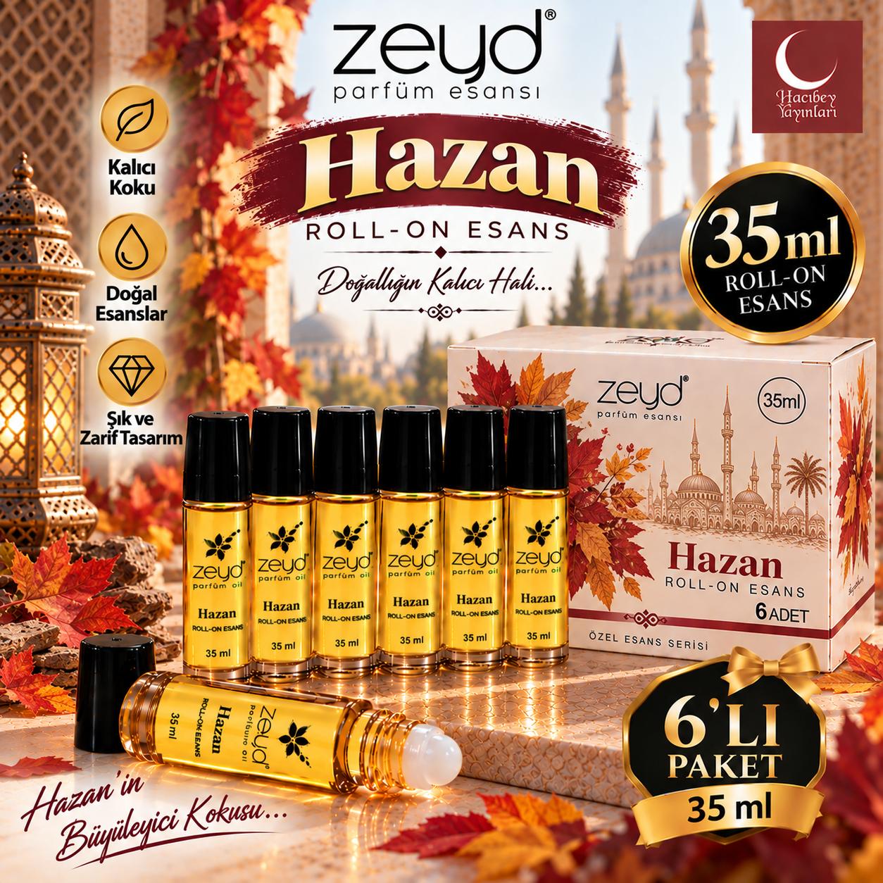 ZEYD ESANS 35 ML HAZAN 6 LI