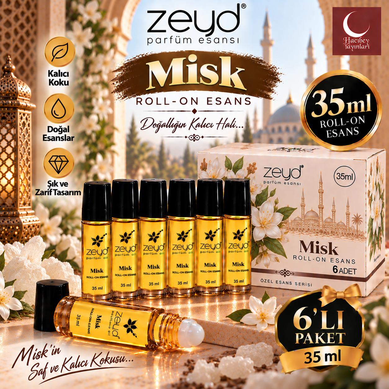 ZEYD ESANS 35 ML MİSK 6 LI