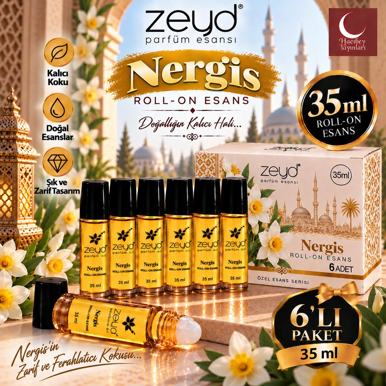 ZEYD ESANS 35 ML NERGİS 6 LI
