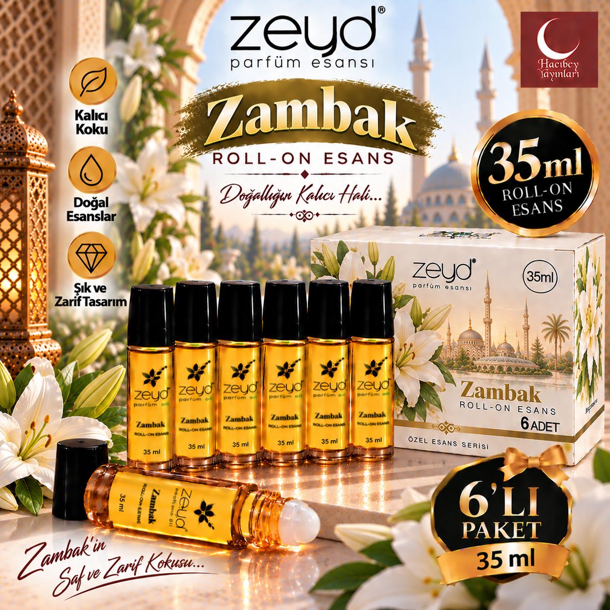 ZEYD ESANS 35 ML ZAMBAK 6 LI