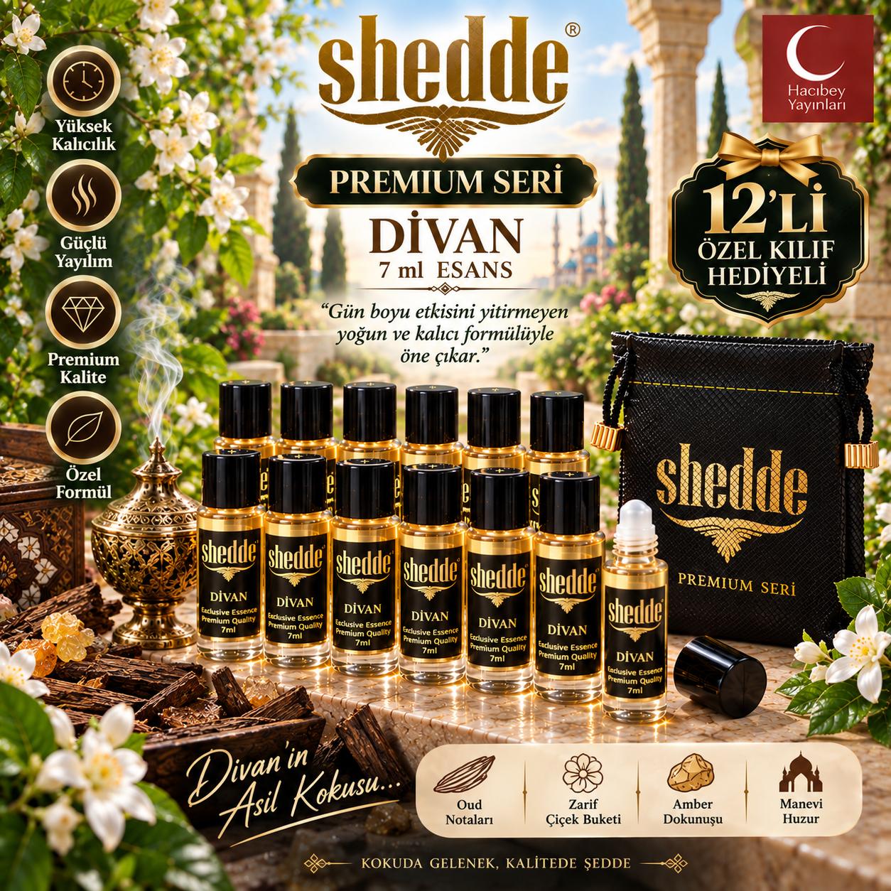 ZEYD SHEDDE 7 ML DİVAN ESANS 12 Lİ KILIF HEDİYELİ