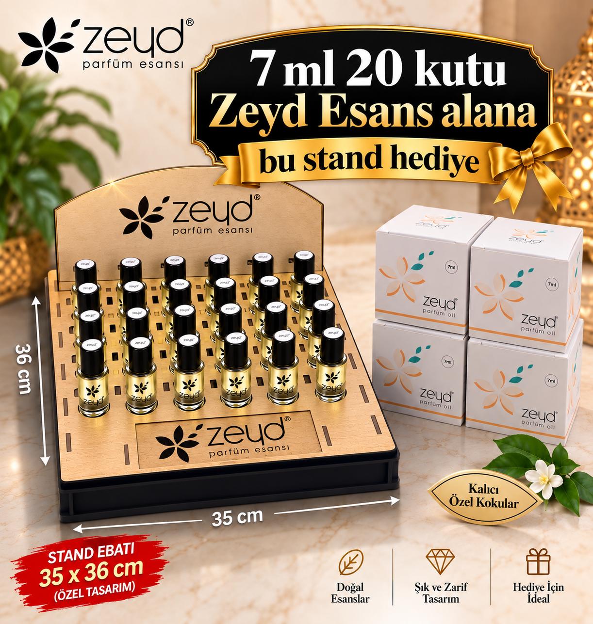 ZEYD 7 ML STANDLI SET (20 KUTU)
