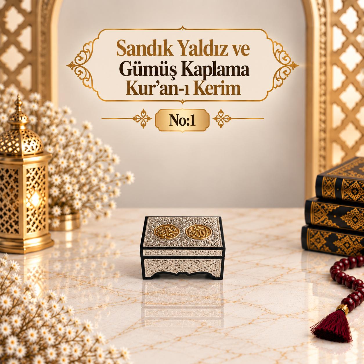 ÖRN SANDIK GÜMÜŞ YALDIZ KAPLAMA KUR'AN-I KERİM NO:1