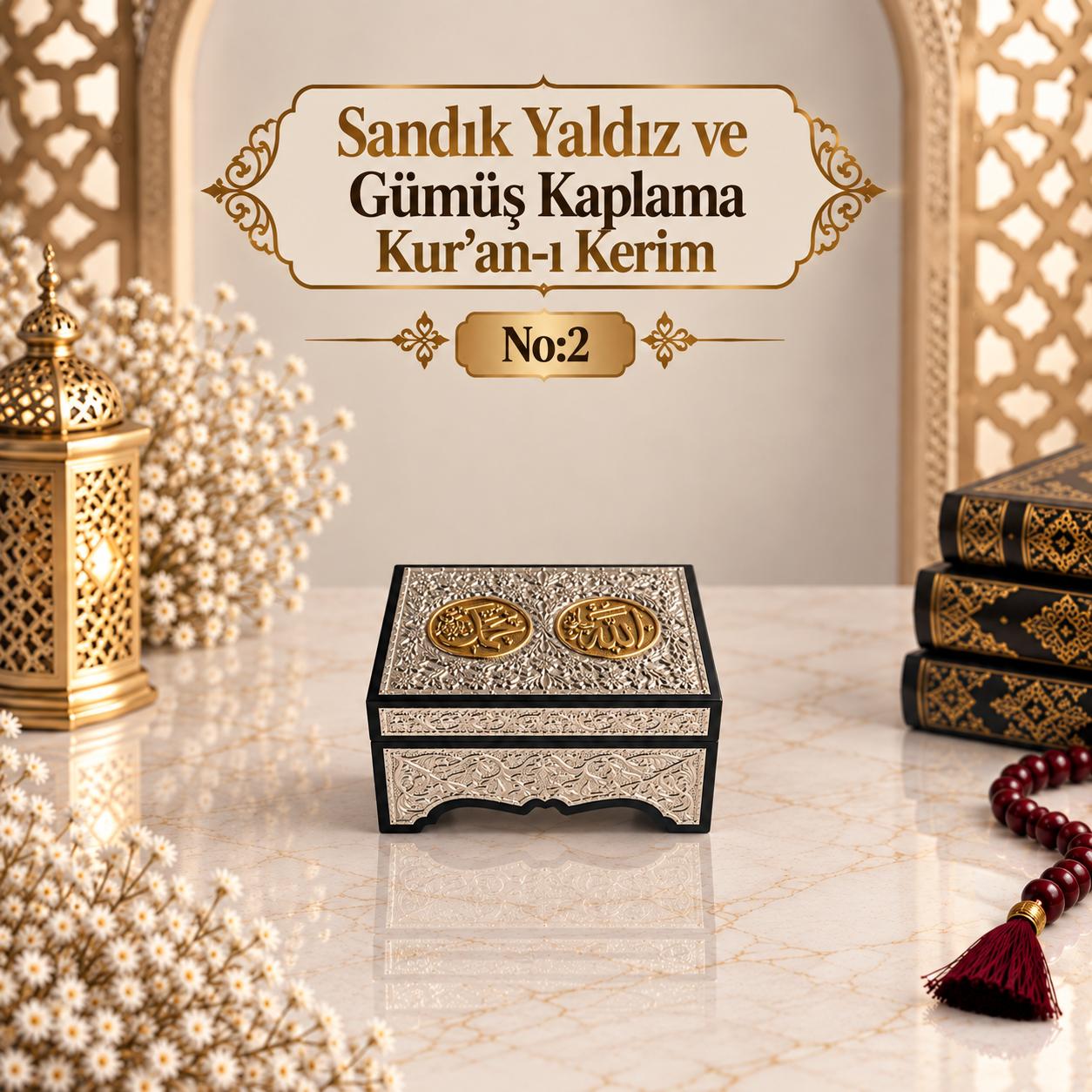 ÖRN SANDIK GÜMÜŞ YALDIZ KAPLAMA KUR'AN-I KERİM NO:2