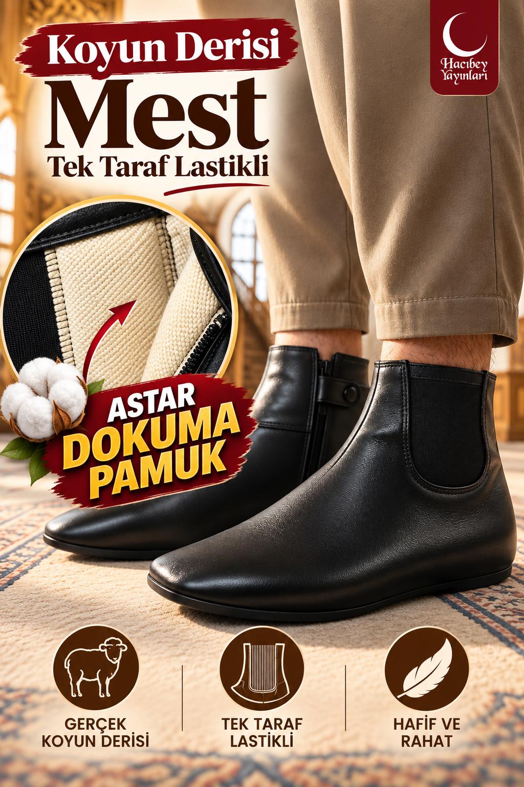 HNS KOYUN TEK TARAFLI LASTİKLİ ÇORAP MEST İÇ ASTAR DOKUMA PAMUK 39 NUMARA