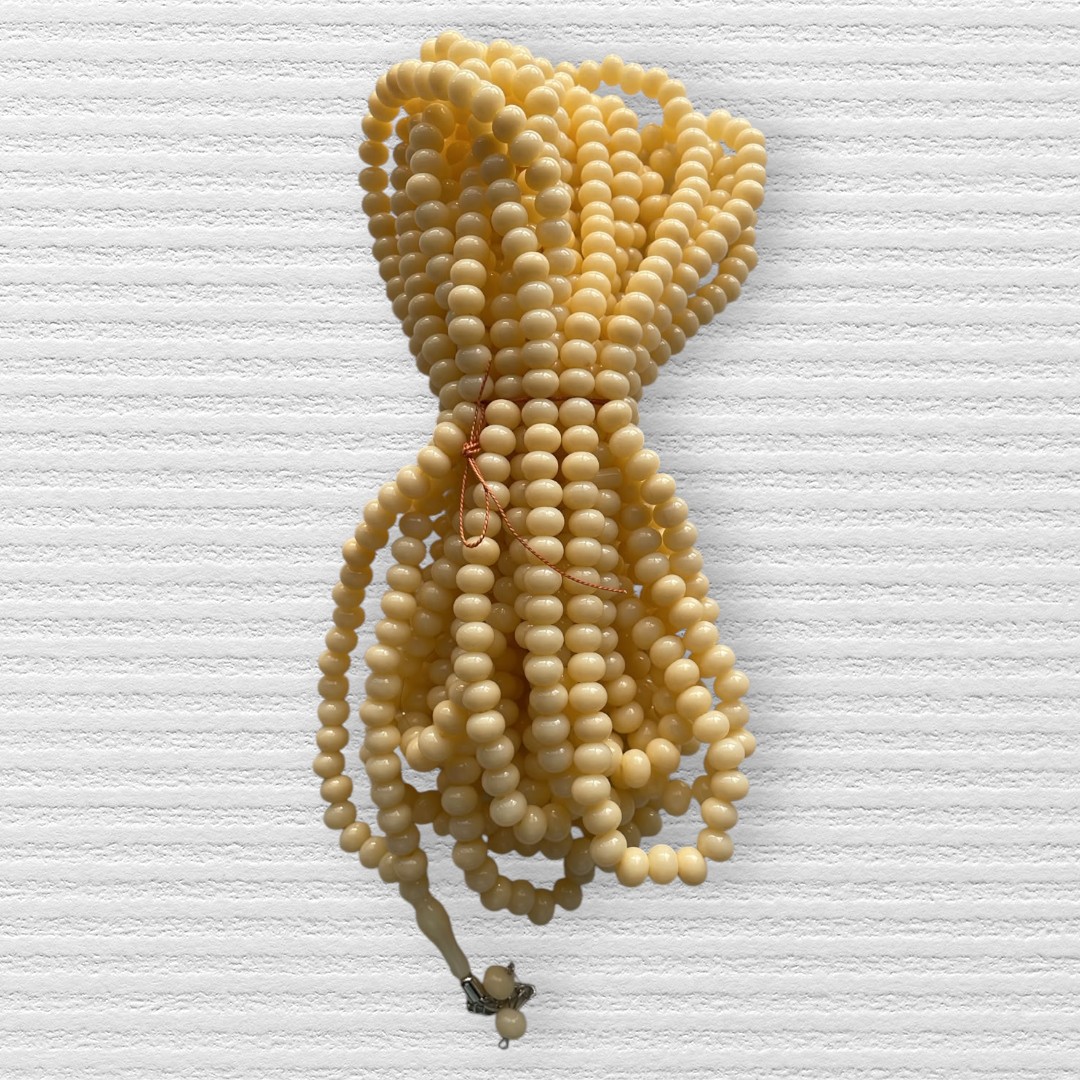 DR TESBİH ZİNCİRLİ 8 MM 1000'Lİ KREM (ADET SATIŞ)
