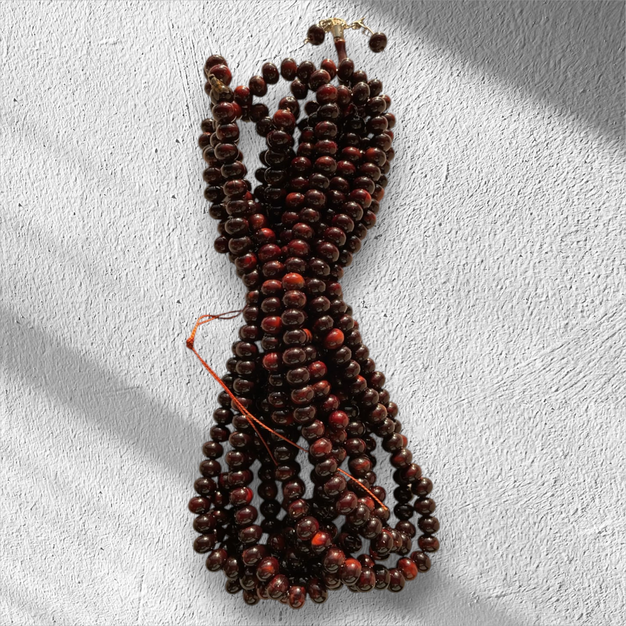 DR TESBİH ZİNCİRLİ 8 MM 500'LÜ KIRÇILLI KOYU KAHVERENGİ (ADET SATIŞ)
