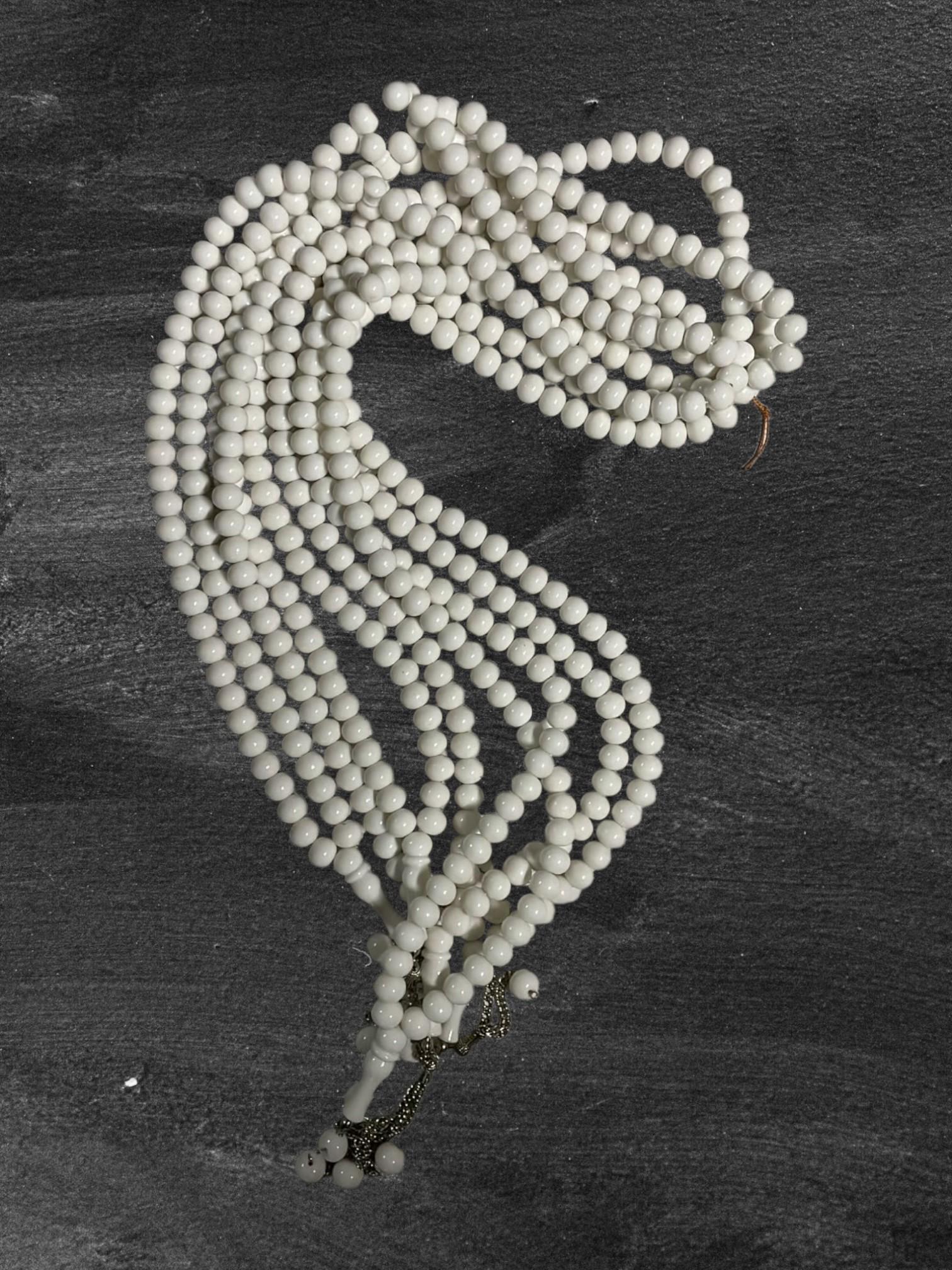 DR TESBİH ZİNCİRLİ 14MM 99'LU BEYAZ (DESTE SATIŞ)
