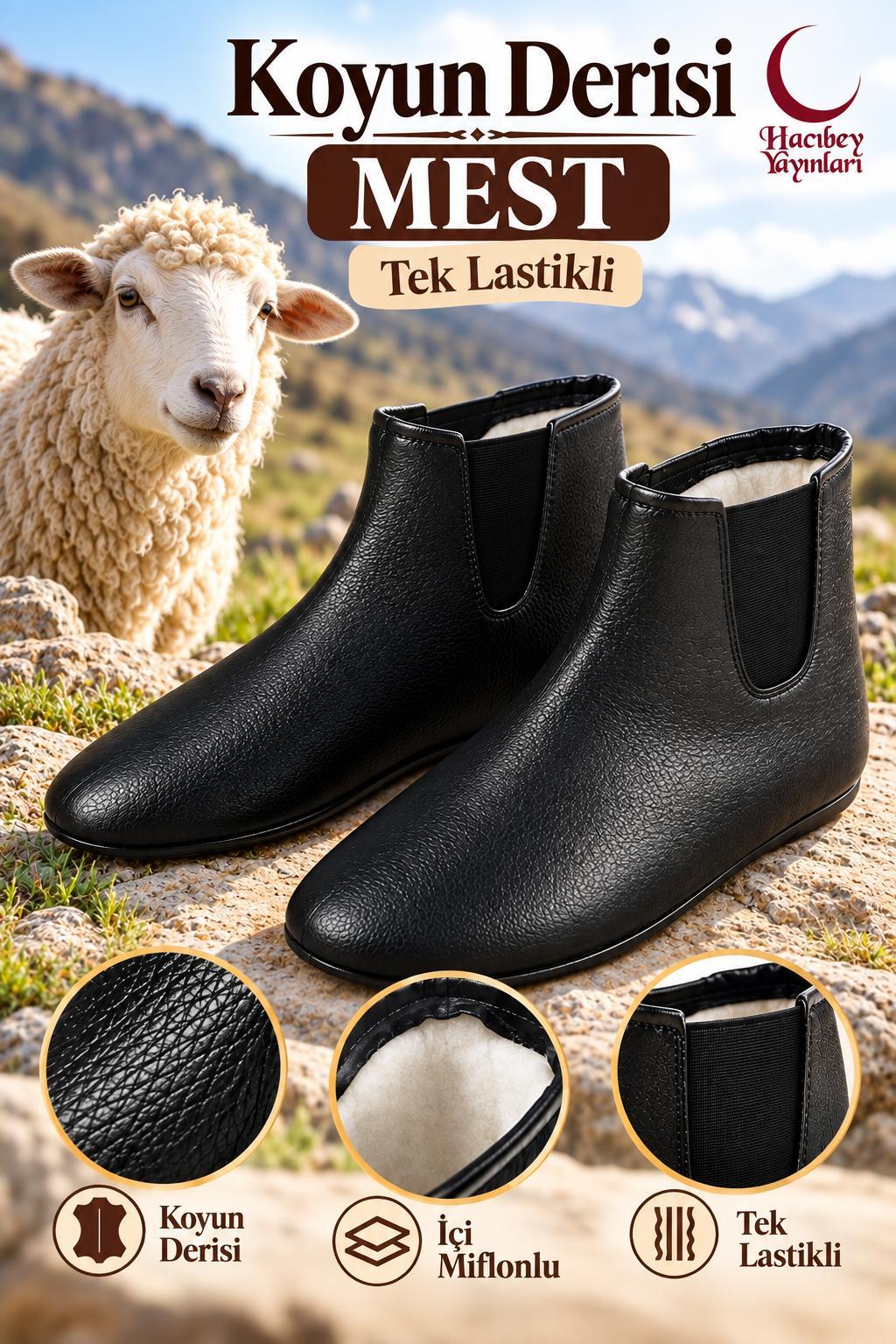 ÇGR MEST KOYUN DERİSİ TEK TARAFI LASTİKLİ 44 NUMARA