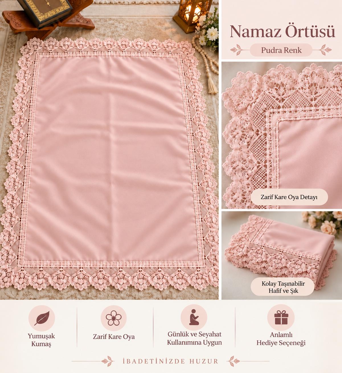 BRZ NAMAZ ÖRTÜSÜ PUDRA RENK ADET SATIŞ