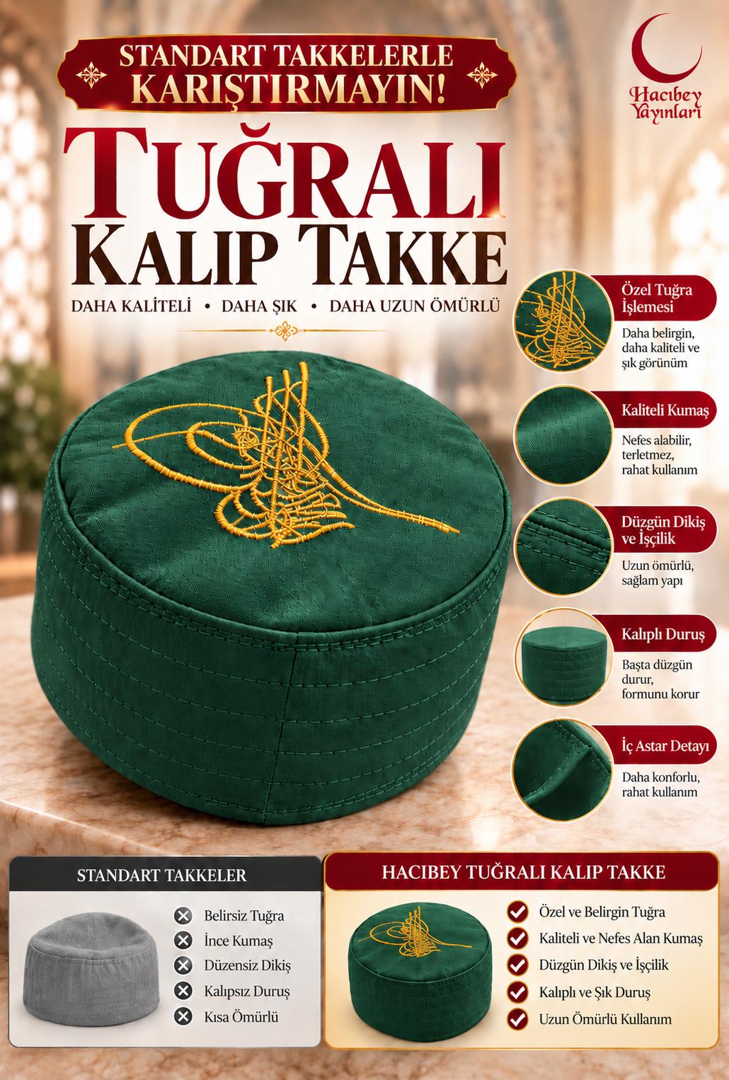 AD TUĞRALI TAKKE 54 NUMARA  YEŞİL RENK ADET SATIŞ